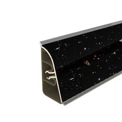 Плинтус для столешницы АР850 Черная искра 37*24*3000
