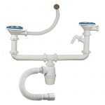 Сифон 3 1/2 х 40, с двумя отводами и переливом A-50092