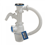 Сифон 1 1/2 х 40, с одним отводом, с переливом А-4054