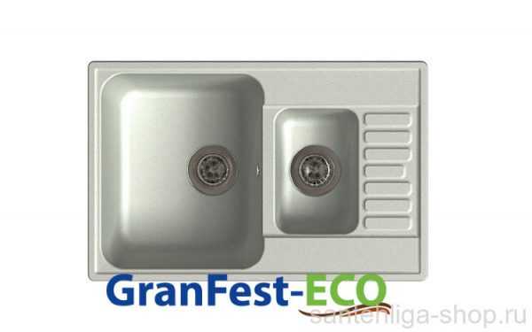 Мойка иск.камень Gran-Fest ECO-21К серый