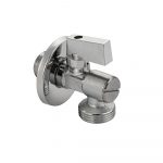 Кран угловой для подключения сантехнических приборов 1/2 х 3/4 с сеткой, хром. 10613