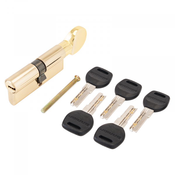 АЛЛЮР HD FG 90-5К CP (45x45G) хром перф.кл/верт БЛИСТЕР Цилиндровый механизм