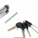 АЛЛЮР HD F 40H-5К CP (30x10) хром перф.кл ОДНОСТОРОННИЙ Цилиндровый механизм